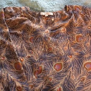 Loft multi colored blouse